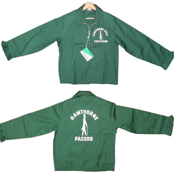 80s Flocked Windbreaker Golf Jacket | Marching Band Sportsmaster - Picture 5 of 5